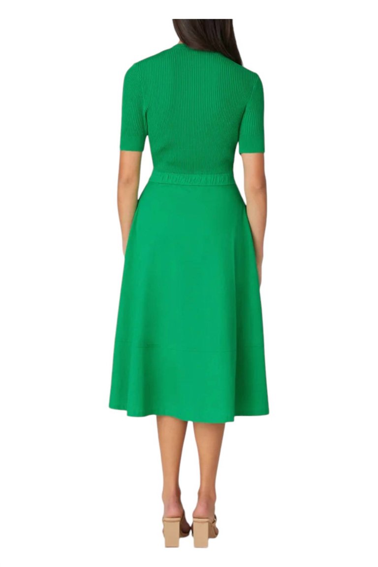 Harriet Dress In Kelly Green