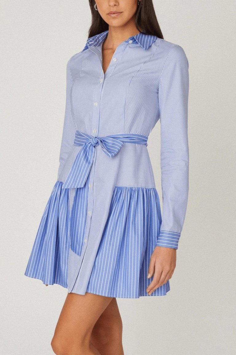 Kaia Dress In French Blue - French Blue