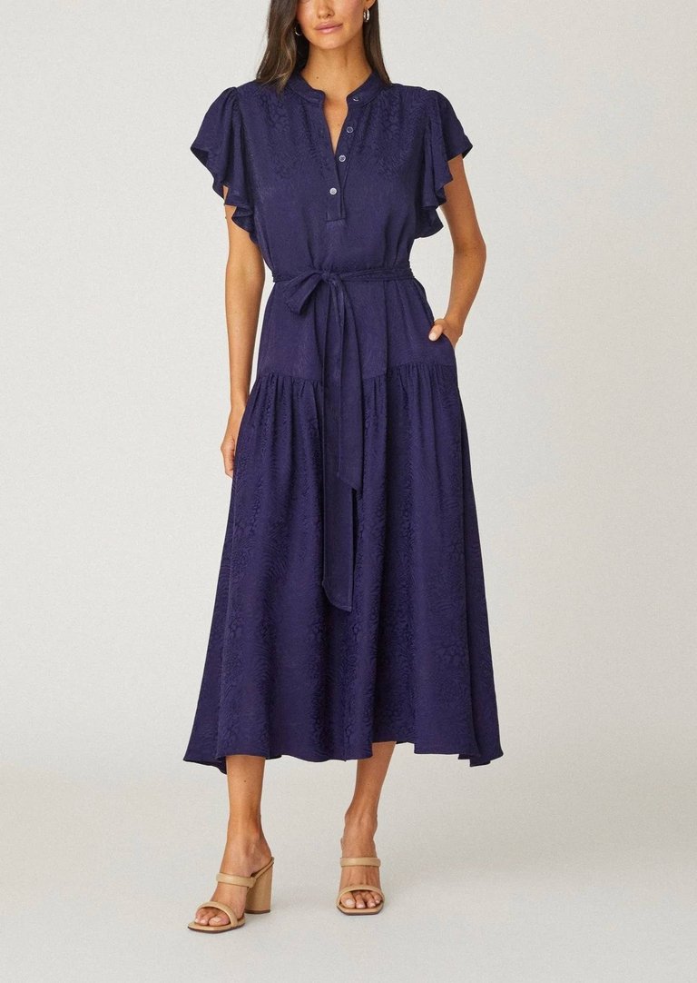 Lucia Dress In Navy - Navy