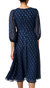 Melrose Chiffon Dress In Navy Blue