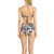 Punchy Floral High Waisted Bikini Bottom In Forest Multi - Forest Multi