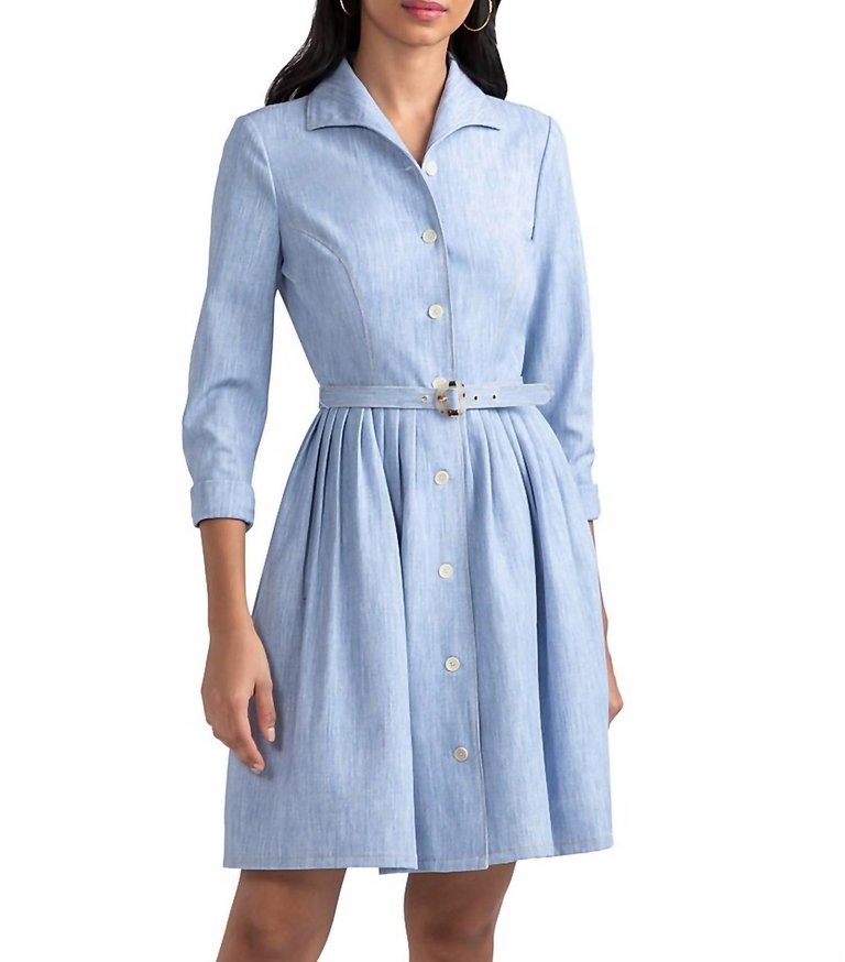 Sharita Dress In Light Blue Denim