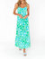 Allegra Midi Dress In Turquoise - Turquoise