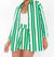 Berman Button Down Top In Center Court Stripe - Center Court Stripe