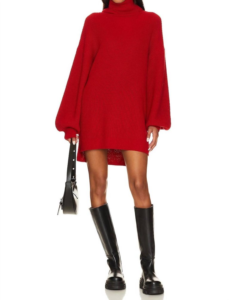 Chester Sweater Dress - Holly Red
