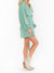 Chloe Collared Dress In Sage Slinky Stretch