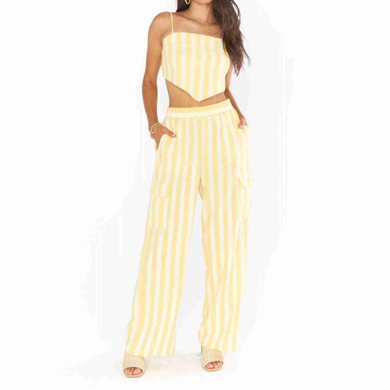 Coast Cargo Pants - Sunny Stripe