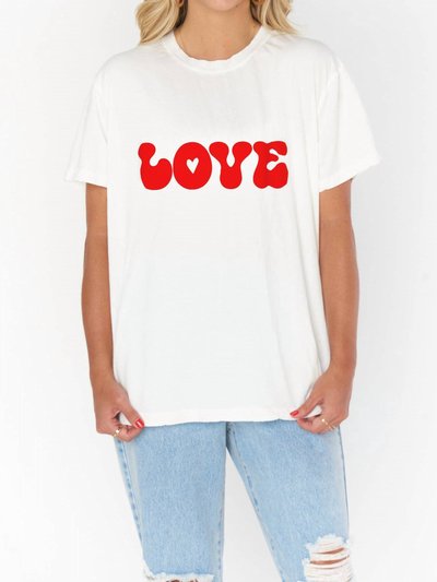 Show Me Your Mumu Love Graphic Tee In White product