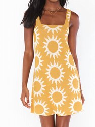Mellow Mini Dress In Paradise Sun Knit - Paradise Sun Knit