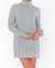 Montreal Dress In Grey Cable Knit