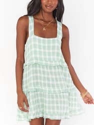 Napa Mini Dress - Green Plaid