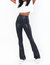 Nashville Pull On Flare Pant - Black Faux Leather