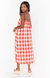 Oasis Midi Dress In Picnic Plaid