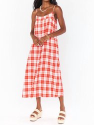 Oasis Midi Dress - Picnic Plaid