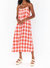 Oasis Midi Dress - Picnic Plaid