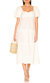 Odette Midi Dress - White - White