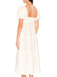 Odette Midi Dress - White
