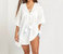 Peta Lace Up Tunic Top In White - White