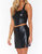 The Corset Top - Black Faux Leather