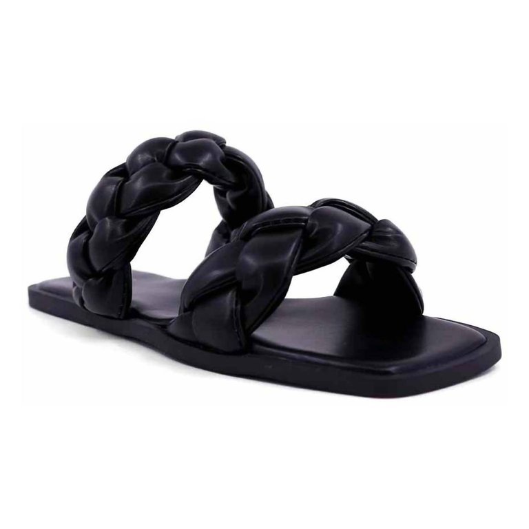 Daria Braided Sandal In Black