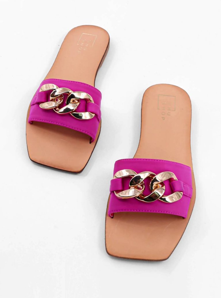 Dilia Flats In Fuchsia - Fuchsia