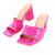 Gillian Heeled Sandals In Fuchsia