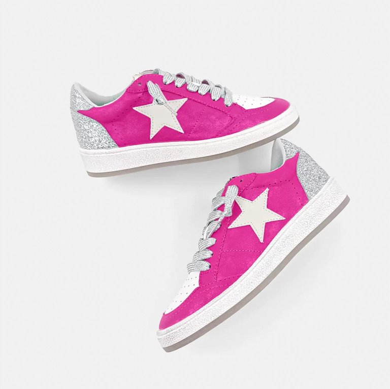 Girl's Paz Sneaker In Hot Pink