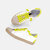 Kid's Mia Sneakers In Lime Snake