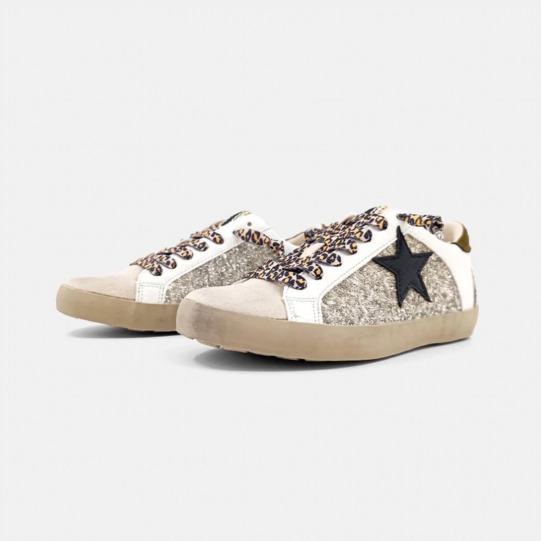 Kid's Paula Sneaker In Pearl Glitter