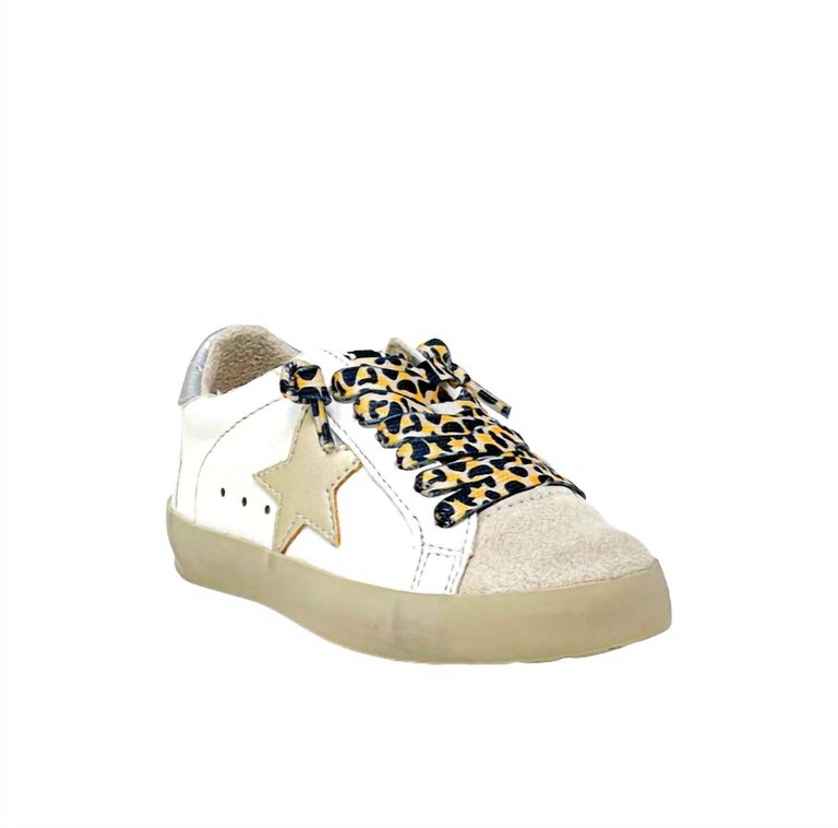 Paris Toddlers Sneakers In Gold - Gold