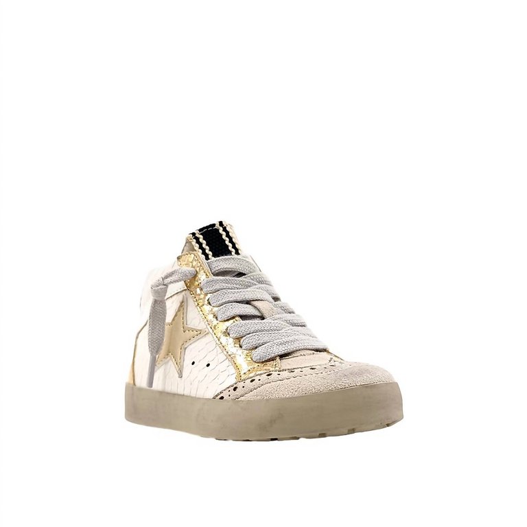 Paulina Toddlers Sneakers In Blush Snake