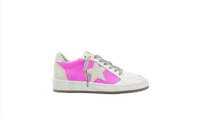 Paz Kids Sneakers In Neon Lilac - Neon Lilac