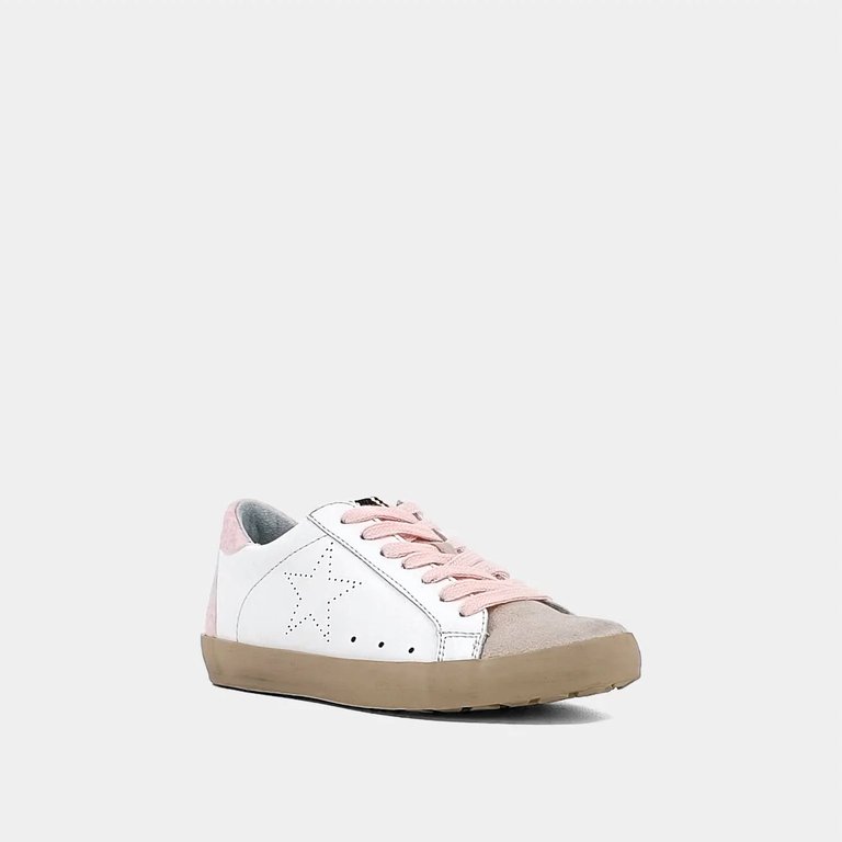 Toddler's Mia Sneakers In Light Pink Snake - Light Pink Snake