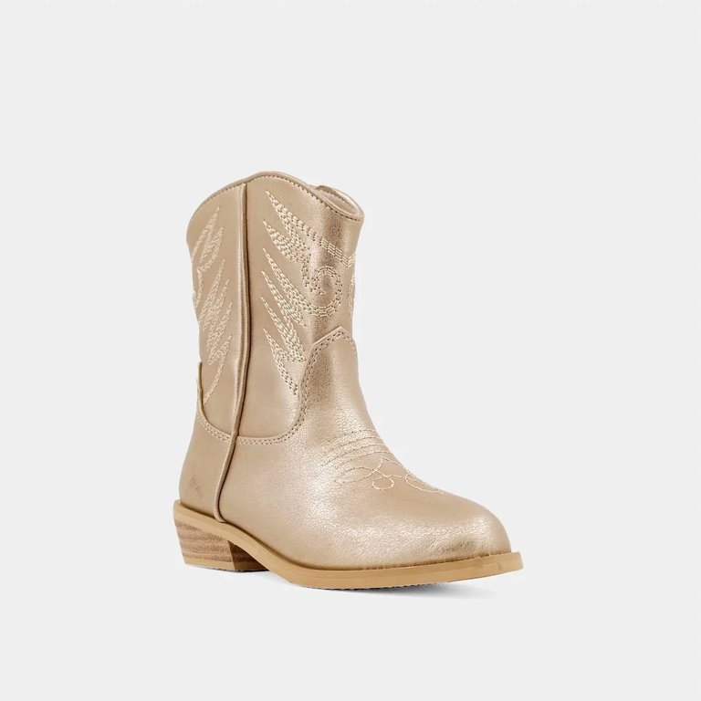 Toddler's Zahara Boots In Golden - Golden