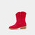 Toddler's Zahara Boots In Red Suede