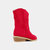 Toddler's Zahara Boots In Red Suede