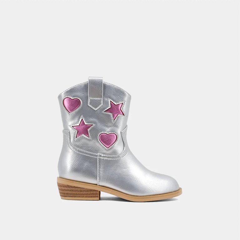 Toddler's Zimba Boots In Silver