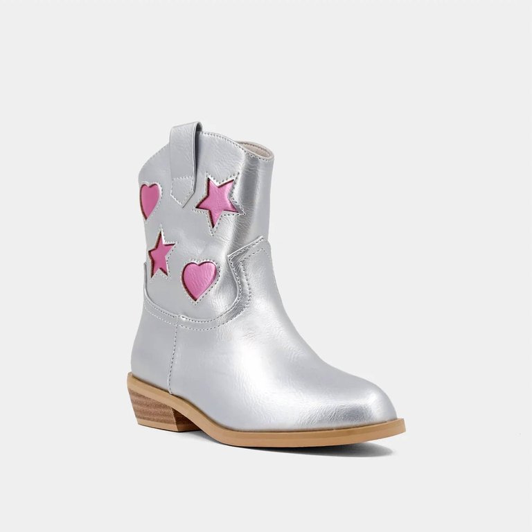 Toddler's Zimba Boots In Silver - Silver