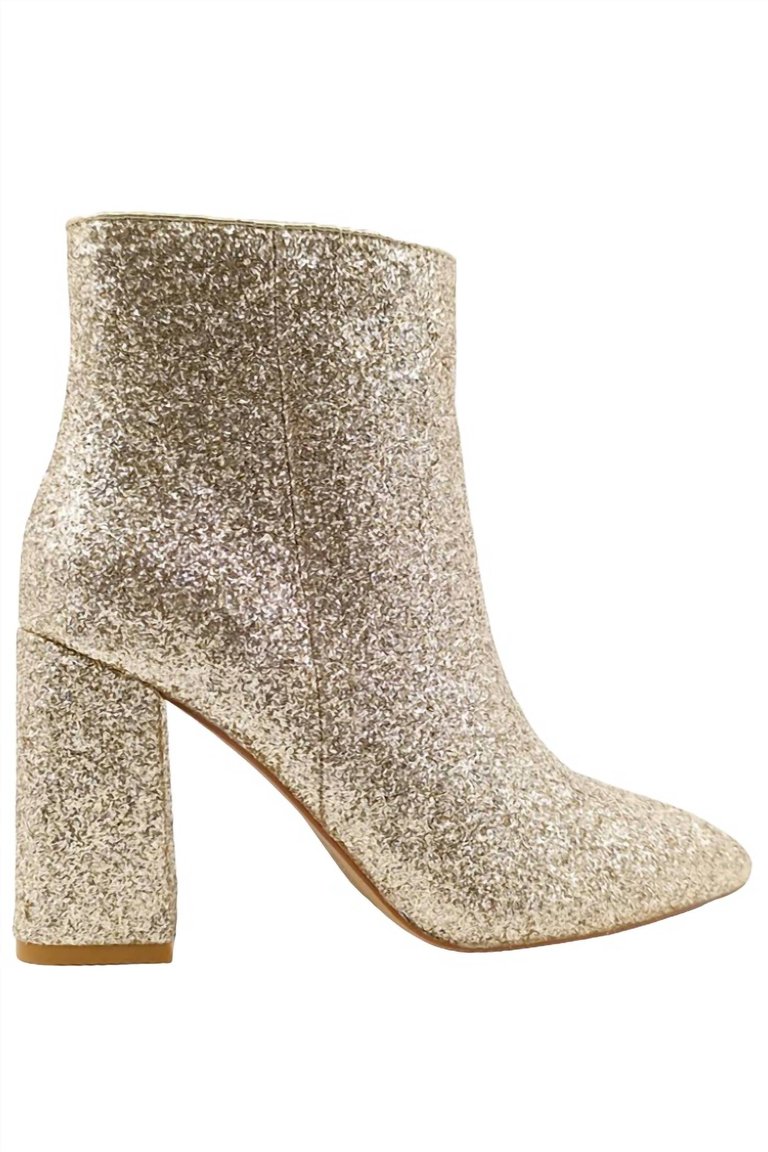 Veronica Boot In Gold Glitter