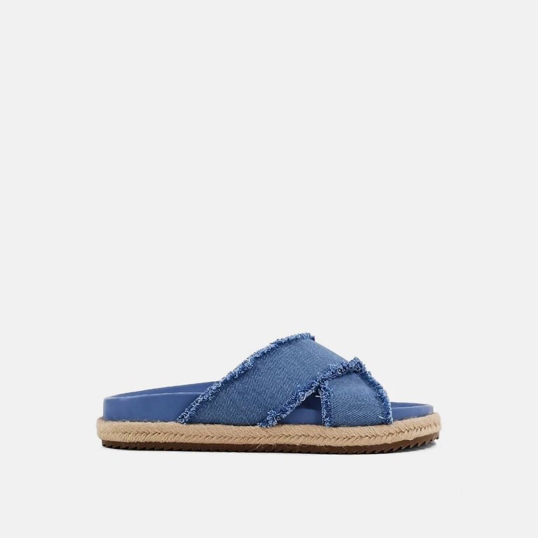 Women's Courtney Slides In Denim - Denim