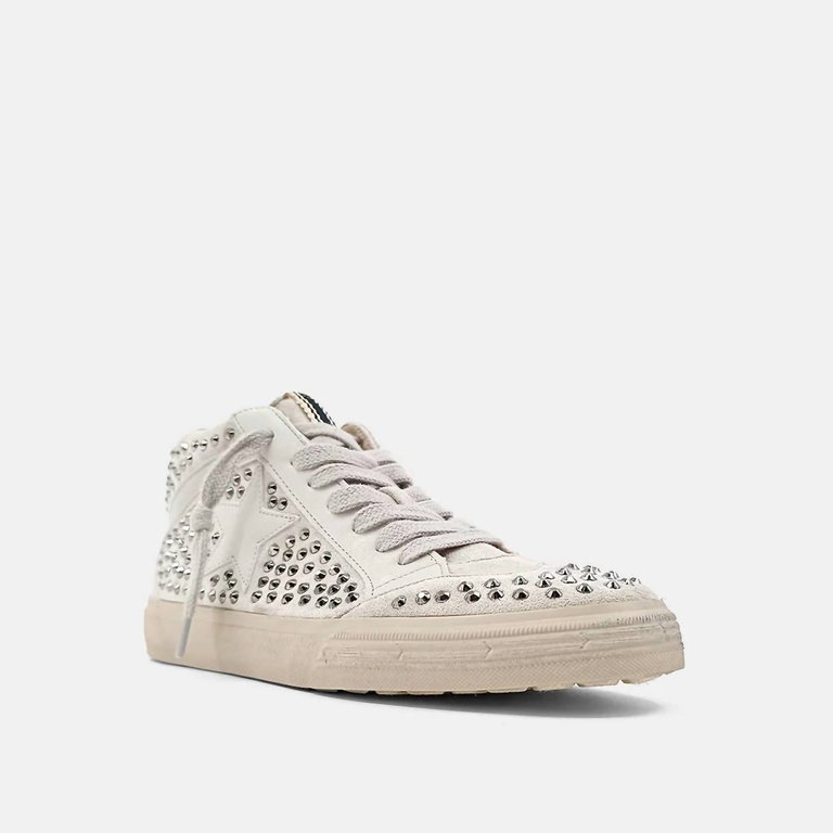 Women's Severine Stud High Top Sneakers In Silver