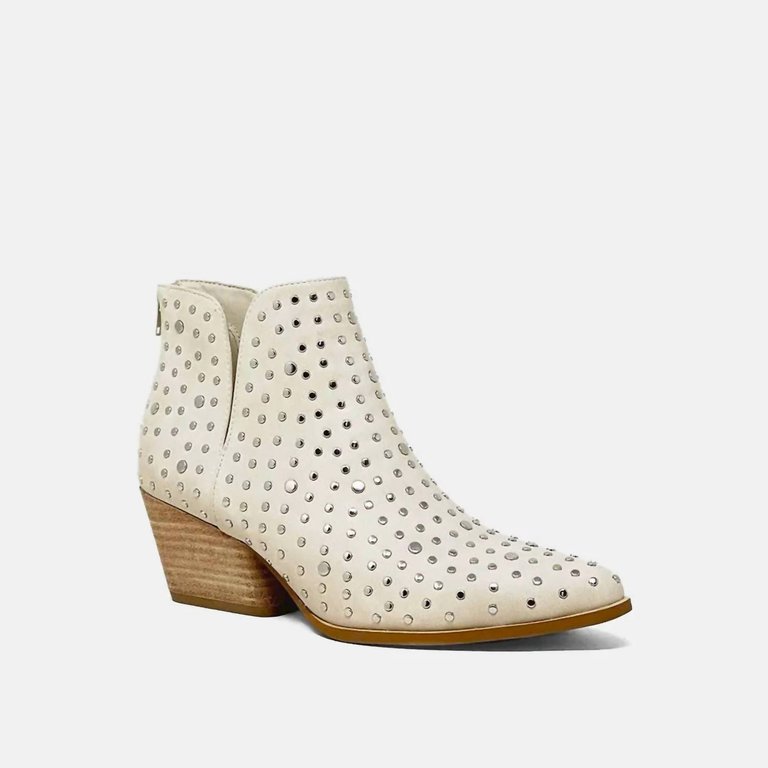 Women's What's Up Stud Booties In Taupe