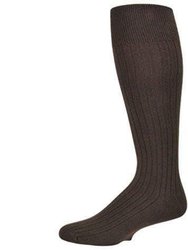 Classic Fine Ribbed Premium Over the Calf Combed Cotton Socks 3 pair pack