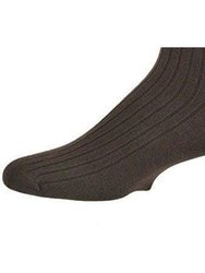 Classic Fine Ribbed Premium Over the Calf Combed Cotton Socks 3 pair pack