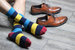 Combed Cotton Colorful Rugby Striped Patterned Men's 3 Pr. Pack Socks