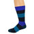 Combed Cotton Colorful Rugby Striped Patterned Men's 3 Pr. Pack Socks