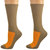 Cotton Athletic Crew Cushioned 2 Pair Pack Performance Socks - Tan