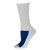 Cotton Crew Mesh Top Cushioned Sole Performance Socks - White