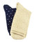 Cotton Crew Stripped and Pin Dot Dress Socks