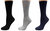 Diabetic/Arthritic Rayon from Bamboo Crew Socks - Assorted (Black/Gray/Navy)